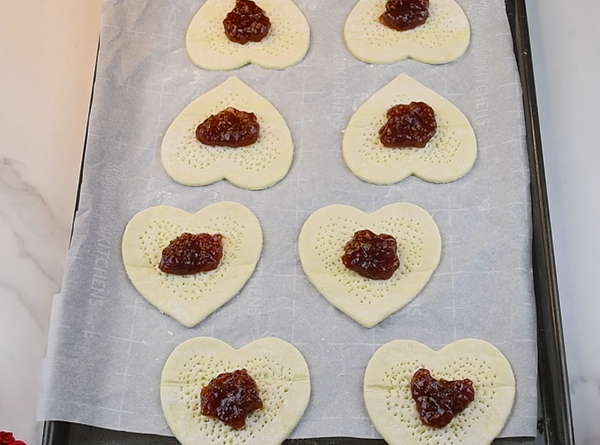 Berry Hearts - Step 4